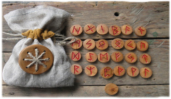 Runes from wood